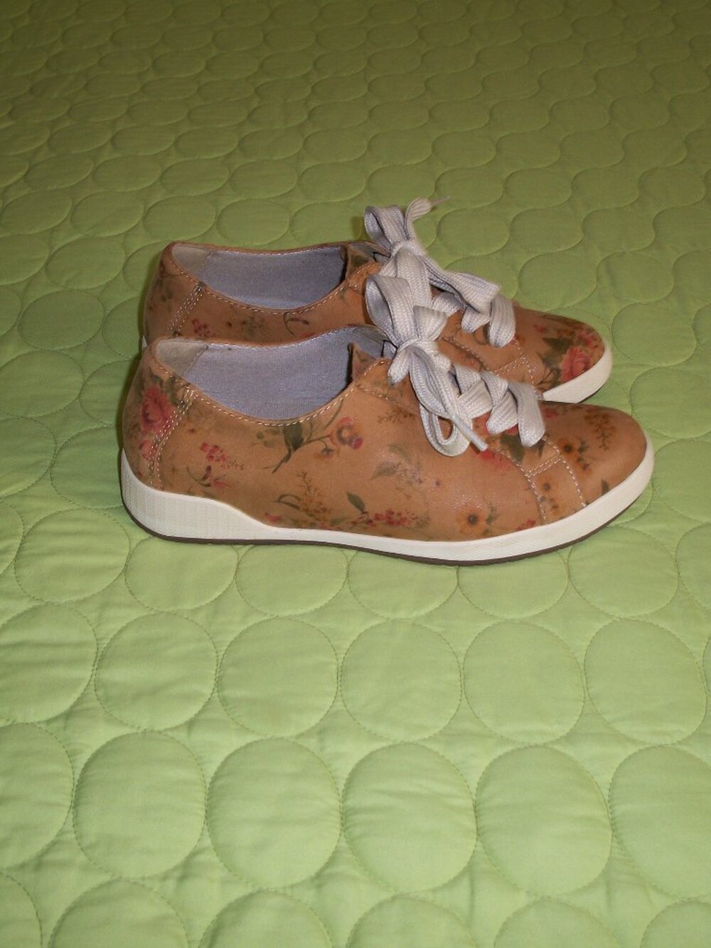 Dansko Flowered Leather Shoes